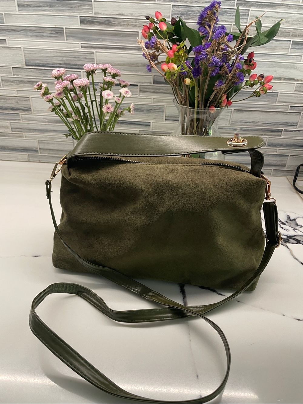 Olive Green Women’s Shoulder/crossbody Bag – Stylish Everyday Carry